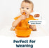 Tiny Twinkle Silicone Suction Bowl with Lid for Baby and Toddler - 100% Silicone - BPA Free - Microwave Safe - Suction Bowls For Baby, Snack Conta...