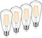 4-Pack Vintage LED Edison Bulbs 100W Equivalent 1400LM High Brightness 8W ST58 LED Filament Light Bulbs 3000K Warm White E26 Medium Base CRI90+ An...