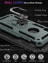 LUMARKE for iPhone Xs Max Case with Tempered Glass Screen Protector - Military Grade 16ft Drop Tested Cover with Magnetic Ring Kickstand, Protecti...