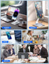 360° Rotating Cell Phone Stand, Multi-Angle Fully Adjustable Foldable Desktop Phone Holder Cradle Dock, Non-Slip Portable Foldable Desktop Phone S...