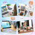 Cute Self Stick Notes, 6 Pack Cartoon Animal Sticky Note Kawaii Markers Flags Memo Pads Small Sticky Memo Pad Dog Cat Rabbit Bear Shape 8x5cm/3.2x...