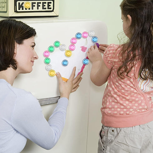 55 Pieces Whiteboard Magnets Dry Board Refrigerator Magnets Mini Round Fridge Magnet with Number Magnets for Home Office Schools Teacher Supplies,...
