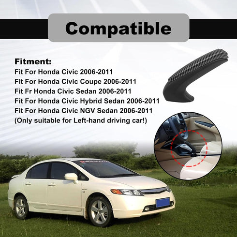 Emergency Parking Brake Handle 47115-SNA-A82 Emergency Brake Parking Handle Cover Comfortable Handbrake Protector Cover Compatible with 2006 2007 ...