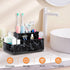 Toothbrush Holder,Bathroom Organizer Countertop, 5 Compartments Multifunctional Storage for Cosmetic, Makeup, Office Stationery Pencil,Toothpaste,...
