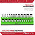 Olsa Tools Magnetic Socket Organizer | 1/4-inch Drive | SAE | Green | Holds 26 Sockets | Professional Quality Tools Organizer...