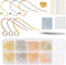 Rose Gold Earring Hooks - 630 pcs Earring Making kit with 14k Gold Hypoallergenic Earring Hooks, Jump Rings and Clear Rubber Earring Backs for DIY...