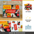 Nostalgic Art Coca-Cola Yellow Set of 9 Mini Fridge Magnets...