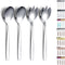 Salad Server Set 4 Pieces, Stainless Steel Salad Serving Set, Salad Spoon, Salad Servers, Salad Fork, Dishwasher Safe...