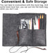 Scratch Painting Art Tool, 11 Pieces Scratching Drawing Tool Set, Including Artist Glove, Tool Bag, Scratch Coloring Pens, Plastic and Wooden Styl...