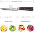 PAUDIN Utility Knife, 5 Inch Chef Knife, Ultra Sharp High Carbon Stainless Steel, Multipurpose Paring Knife for Fruit and Vegetable Cutting with W...