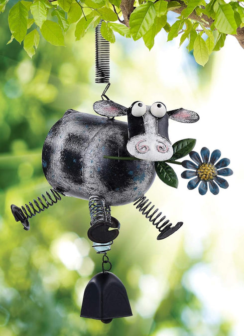 Sunset Vista Designs Cow with Springy Legs Bouncy Hanging Decoration...