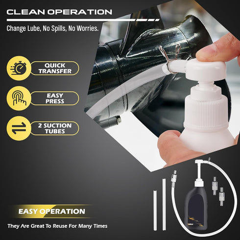Lower Unit Gear Oil Pump: Transmission Fluid Transfer Extractor Kit Marine Boat Engine Motor Automotive Car Change Can Bottle Filler Differential ...