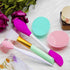 5PCS Silicone Face Scrubber Set, Lip Scrub Brush, Silicone Face Cleansing Brush, Face Applicator Tool and 2PCS Silicone Exfoliating Face Brush for...