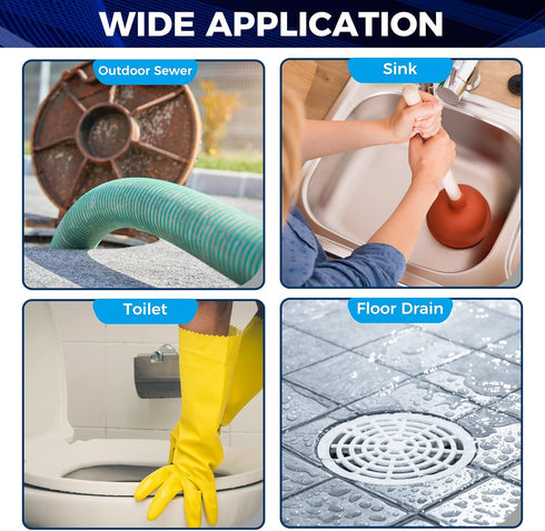 Sewer Jetter Nozzle for Pressure Washer, 2 Sets Pressure Washer Sewer Jetter Nozzle with Stainless Steel, 1/4'' Quick Connector 5000 PSI...