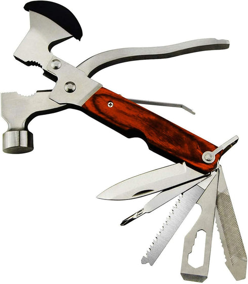 Camping Gear Multitool, Cool & Unique Birthday Gifts for Men Dad Husband Boyfriend, 18-in-1 Survival Gear for Outdoor Hunting Hiking, Emergency Es...