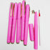 Fengtaiyuan Pin18x6, Pink Gel Ink Rollerball Pens - Comfortable Non-Slip Grip, Pink Ink, Fine Point, 0.7mm, Quick-Drying Ink, 6-Piece Box (Pin18x6...