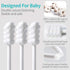 Dearlomum Baby Tongue Cleaner, Newborn Toothbrush, 96PCS Disposable Infant Toothbrushes, Gauze Gum Cleaner Toothbrush Baby Oral Cleaning Stick Den...