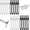 20pcs Silicone Cable Ties,Reusable Cable Management Organizer, Wire Ties?Travel Cord Ties?Cord Organizer for Bundling Cable Cords in Home,Office,K...