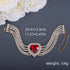 Chargances Boho Rhinestone Heart Choker Crystal Layered Sparkly Tassle Chain Necklace Trendy Love Collar for Women Bridal Wedding Valentine's Day...
