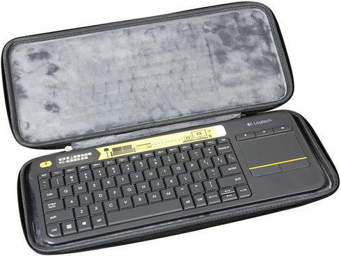 Hermitshell Hard EVA Travel Case fits Logitech K400 920-007119 Plus Wireless Touch Keyboard (PU Case for Logitech k400)...