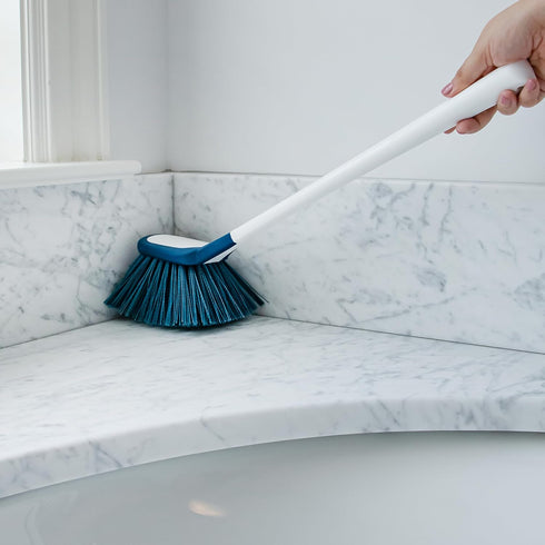 Unger EZ Reach Shower Tub & Tile Scrub Brush – Crevice Cleaning Brush, Bathroom Cleaning Supplies, Bathroom Scrubber, Great for Showers, Fixtures ...