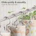 Amazer Shower Curtain Hooks, Plastic Double Shower Curtain Rings, Shower Hooks for Bathroom Shower Curtain Rod - Set of 12, Nickel...