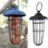 SUQ I OME Metal Tube Hanging Feeder, Fat Ball Holder Feeder, Outdoor Wild Bird Feeder, Wire Suet Ball Feeder Food Dispenser Millet Holder Creative...