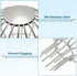 PATIKIL Gutter Guard, 304 Stainless Steel Down Pipe Filter, Anti-Blocking Line Cap Drain Cover Downspout Protector for Blockage Leaves Debris, 2 I...
