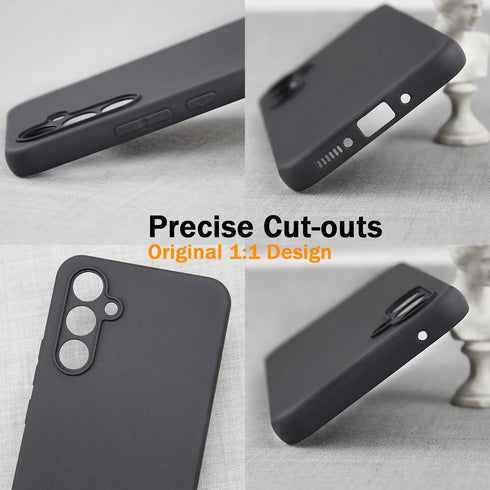 TENOC Phone Case for Samsung Galaxy A54 5G, Black Case Anti-Fingerprint Protective Bumper Matte Cover...