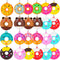 Yinkin 30 Pieces Donut Party Favors Sweet Donut Keychain Kids Key Chains for Backpacks Sweet Donut Theme Keychain Pendant for Kid Toy Ornament Sou...
