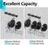 STKYGOOD Coat Rack Wall Mounted - 4 Hooks, Heavy Duty Metal Coat Rack, Hanger Organizer for Entryway, Bathroom, Bedroom...