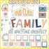 52 Pcs Picture Frame Bulletin Board Decor for Classroom Our Class Is a Family Bulletin Board Set Word Wall Bulletin Board Set for Teachers Chalkbo...