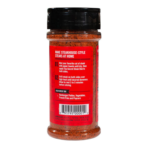 Todd Wilbur's Top Secret Recipes Steak Rub - Famous Steakhouse Chain Taste at Home (Like Outback) - Best Steak Rub - Also Great Burger Seasoning -...