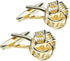 Men's Classic Metal Knot Tuxedo Shirt Cufflinks for Men Bridegroom Wedding Business Clothing Gift with Box...
