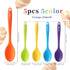 5PCS Silicone Serving Spoons Set, Vituer Heat Resistant Kitchen Spoons for Cooking, Mixing, Stirring and Serving, Dishwasher Safe (5 Pack, Multico...