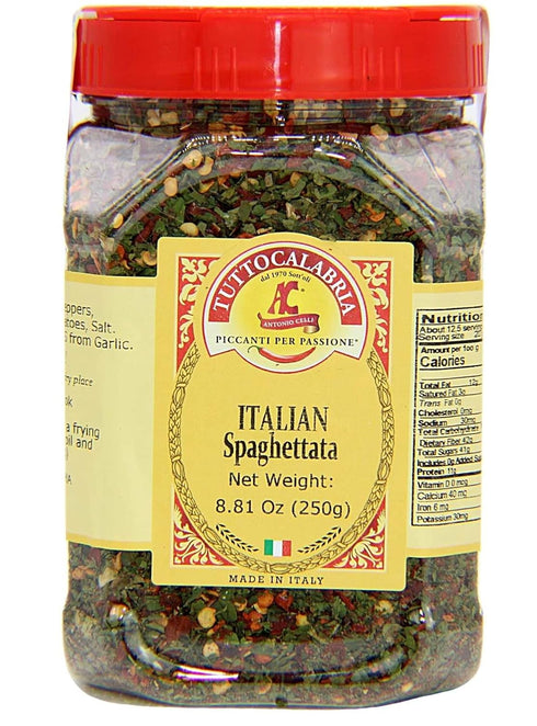 Spaghetti Sauce Seasoning, Spicy Italian Spaghettata, Add oil to pan, heat, mix in seasoning, and then toss with your favorite pasta, 250g, TuttoC...