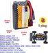 2PCS 7.4V 35C 1800mAh Lithium Battery with USB Charging Cable for WLTYOS K929-B A959-B 12401 12402 12403 12404 12423 12428 144001 1/18 1/14 1/12 R...