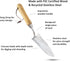 Garden Guru Eco Transplanter Trowel Shovel- 100% Recycled Stainless Steel - Rust Resistant - FSC Certified Wood Ergonomic Handle - Perfect Tool fo...