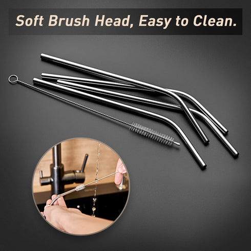 67Inch Flexible Drain Brush, Nylon Cleaner Double Ended Elastic Hose Pipe, 4 PCS Straw Cleaning Brush for Fish Tank Glass Tube Home Kitchen...