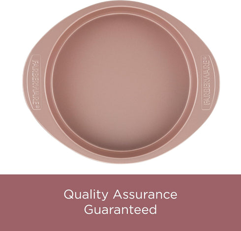 Farberware Baking Nonstick Cake Pan, Rectangle, 9 Inch x 13 Inch, Red Rose Gold...