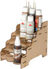 The Broken Token Modular Paint Half Rack w/ 35mm Holes - Multiple Organizer for Paint Bottles, Pots, and Brushes in Tiered Layout - Customize Your...