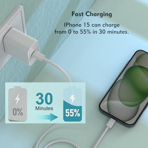 iPhone 15 Charger 5Pack (6/6/6/6/6 ft) USB C to USB C Cable(60W/3A) USB C Charger Cable Fast Charging for iPhone 15 Pro/Plus/Pro Max,iPad Mini 6/ ...