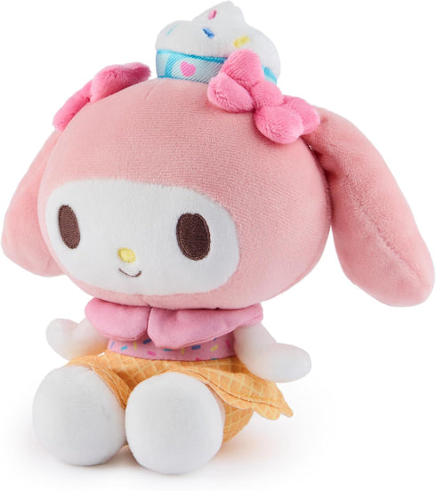 GUND Sanrio Hello Kitty and Friends My Melody Ice Cream Plush, Stuffed Animal for Ages 1 and Up, Pink/White, 6”...