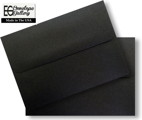 Jet Black 25 Pack A6-70lb Envelopes (4-3/4 x 6-1/2) Envelopes for 4-1/2 x 6-1/4 for Invitations Announcements from The Envelope Gallery...