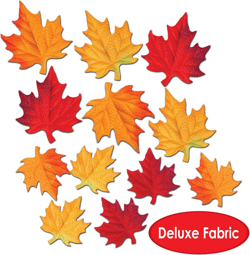 Deluxe Fabric Autumn Leaves Cutouts...