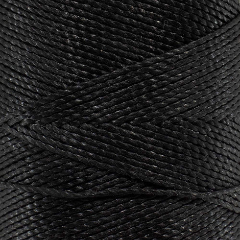 144 Meters of Waxed 2-Ply Polyester Brazilian Cord – for Jewelry Making, Macramé, Beading, Home Décor, and General Crafting (Black)...