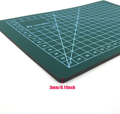 Professional Self Healing Cutting Mat A5, PVC Double Sided Non-Slip 5-layer Rotary Mat for Scrapbooking, Quilting, Sewing...
