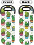 Cactus Cat Wine Bag Neoprene Wine Tote Bags Leakproof Travel Wine Tote with Handle Reusable Cooler Bag for Camping Picnic Travel Wine Lover Gift...