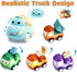 ZHENDUO BLASTER 8 Pack Mini Toy Cars for Toddlers 1-3 Pull Back Cars for Toddlers 1 2 3 4 Year Old Truck Toys Friction Powered Car Kids Boys Birth...