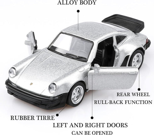 1/36 Scale Porsche 911 Trubo Diecast Car Models,Pull Back Vehicles Porsche 911 Toy Car,Cars Gifts for Boys Girls...